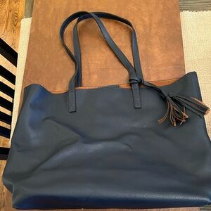 Navy tote set